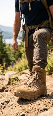 Free Soldier Tactical Waterproof Combat Boots Men's Size 13 Brown